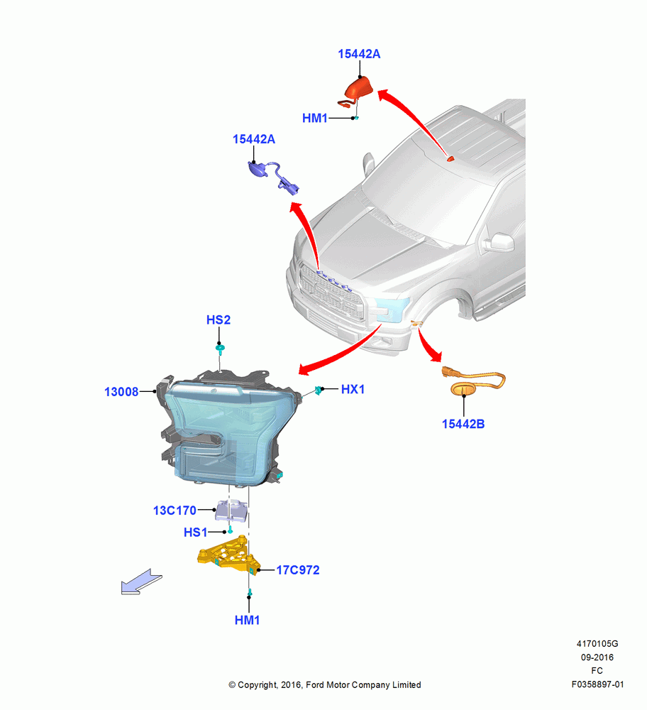Headlamps and Front Flasher Lamps, With Level 3 Headlamps