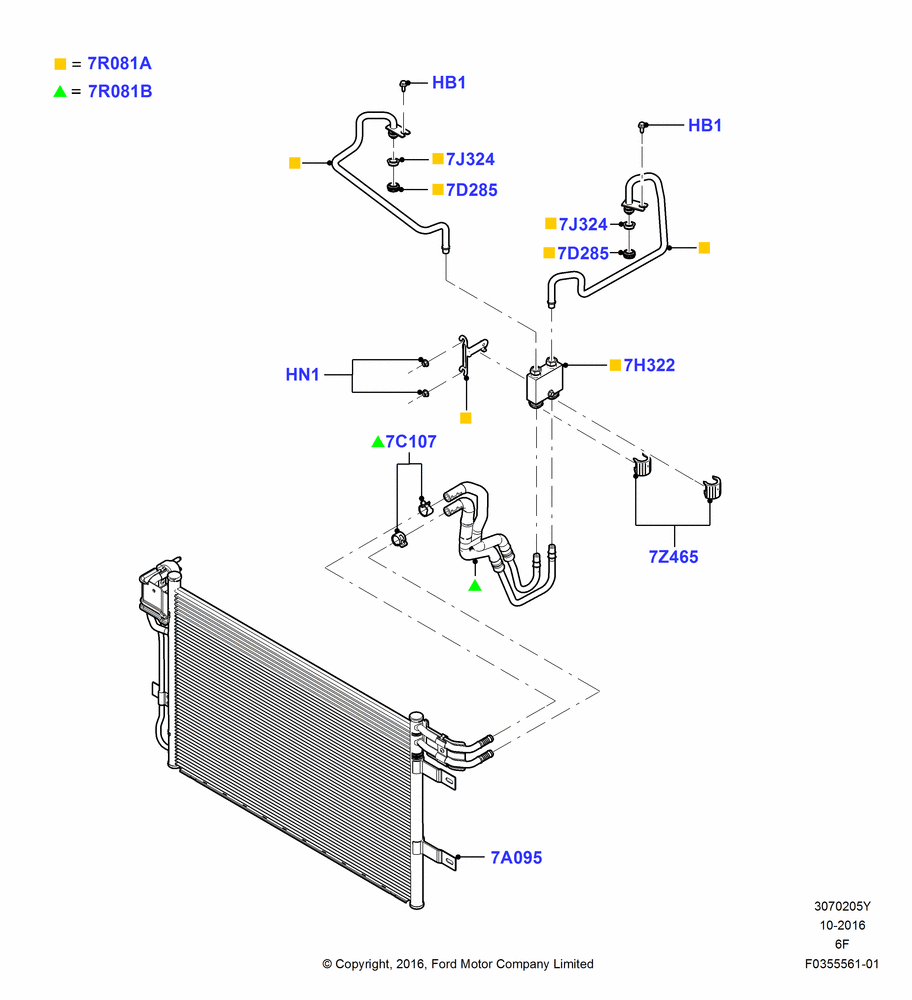 05Y - Transmission Cooling Systems, 6 Speed Auto Transmission 6F50, (-) Police Version; 06/FEB/2012-01/MAR/2019