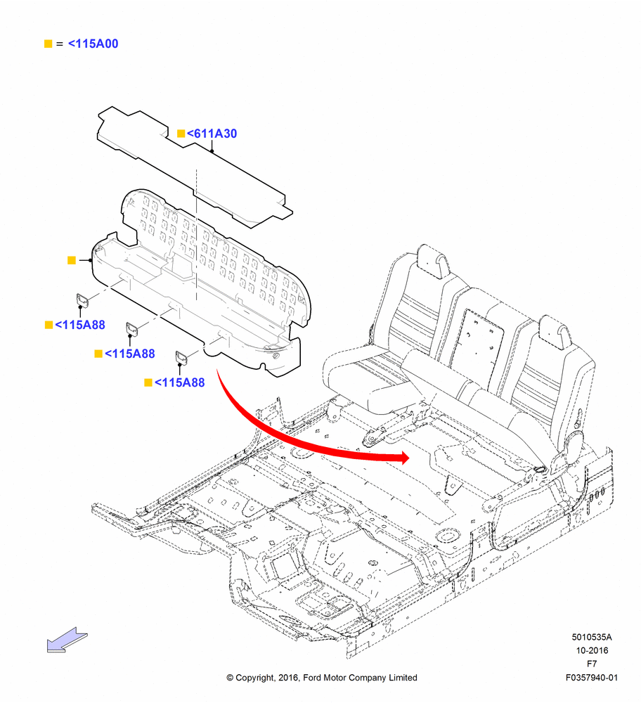 35A - Load Compartment Trim, Crew Cab; 16/SEP/2008-12/FEB/2010