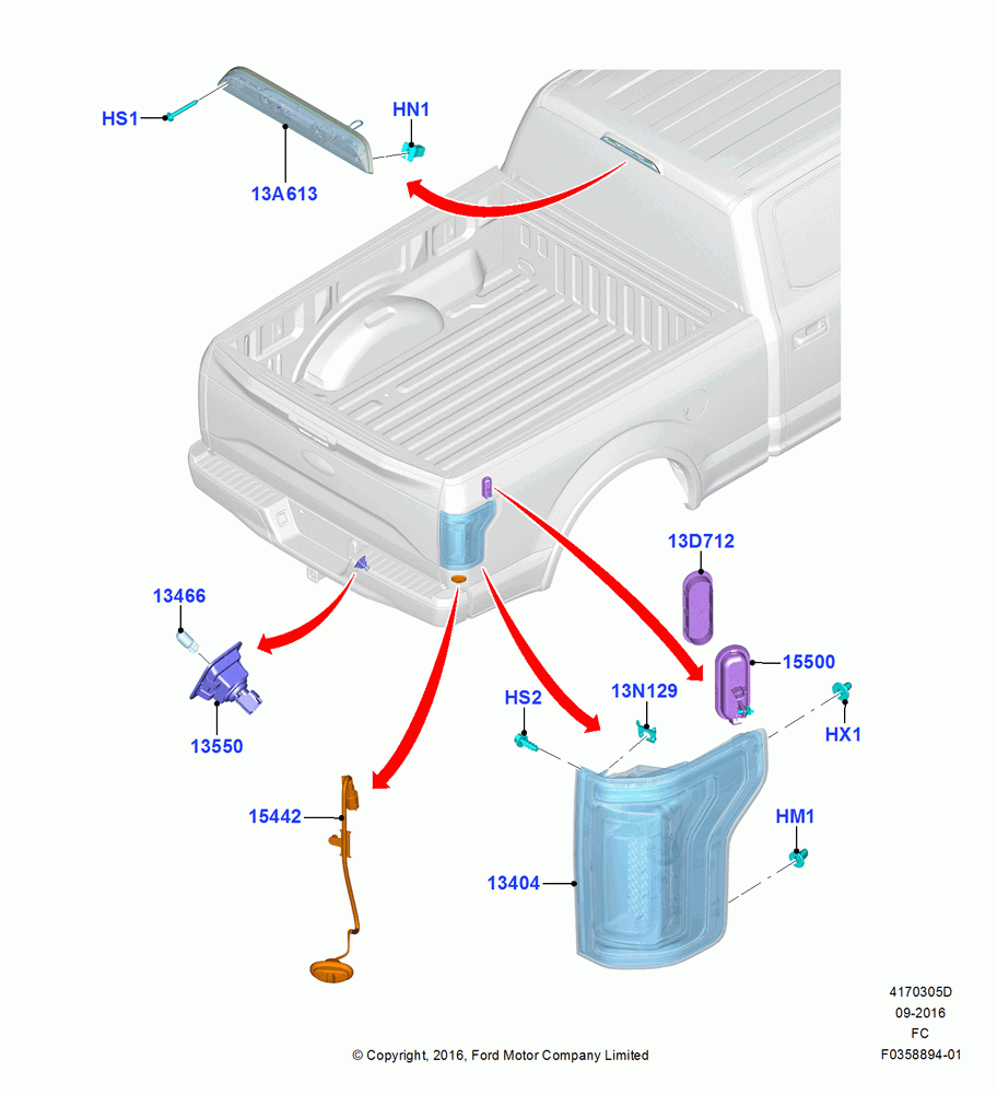 Rear Lamps, Tail lamps - Level 2