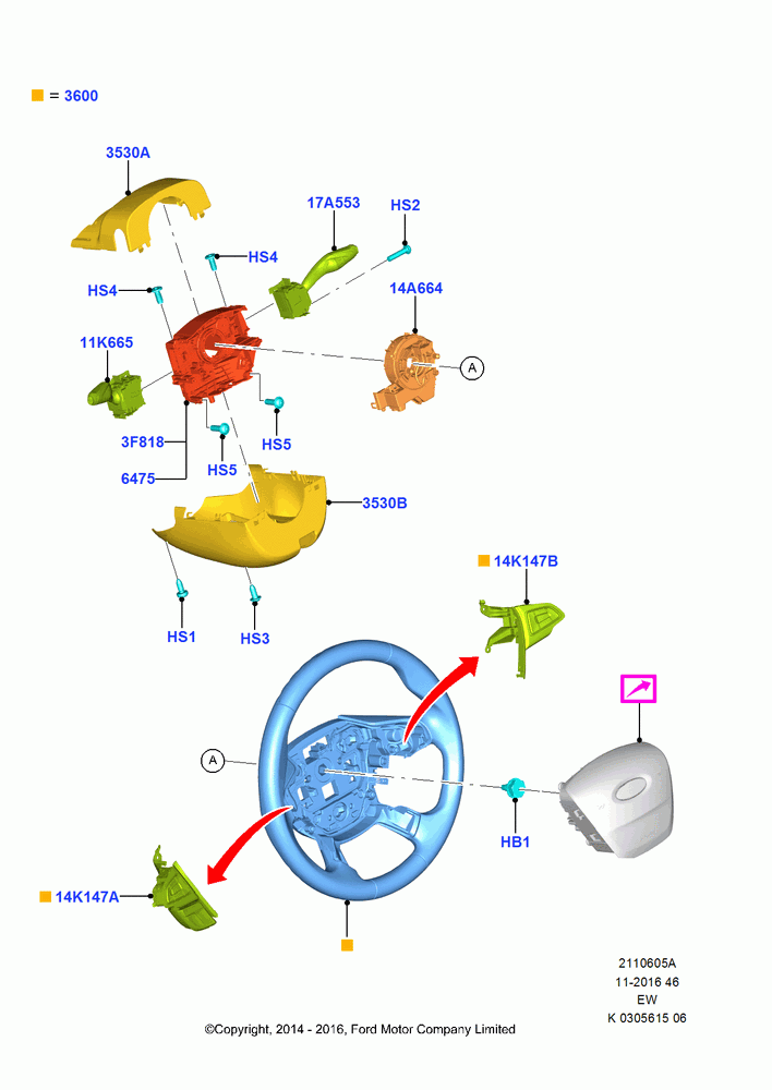05A - Steering Wheel, Basic Type Steering Wheel; 06/OCT/2014
