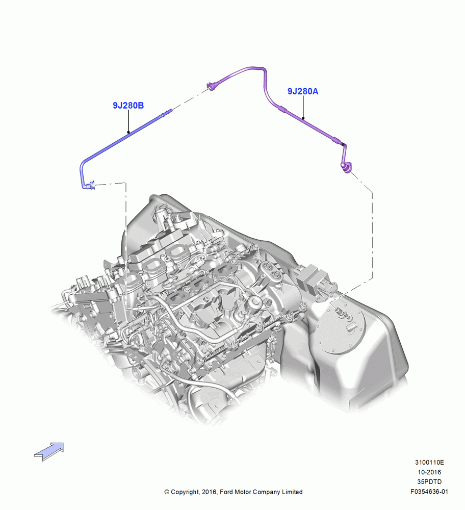 10E - Fuel Lines, 3.5L V6 GTDI; 28/OCT/2016