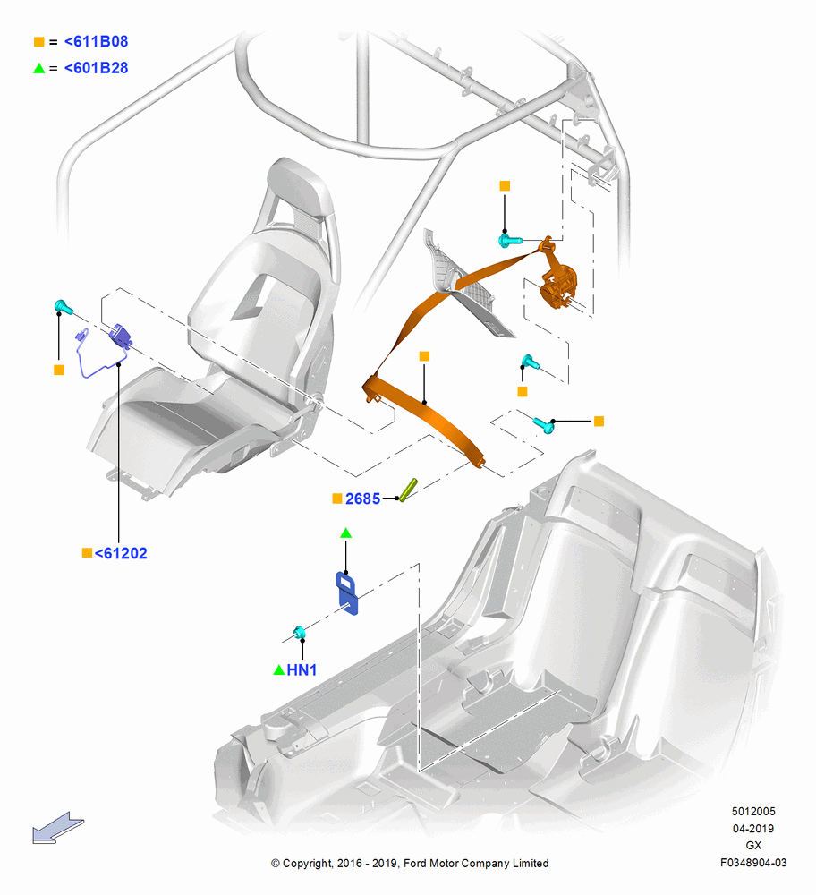 05 - Front Seat Belts; 28/OCT/2016