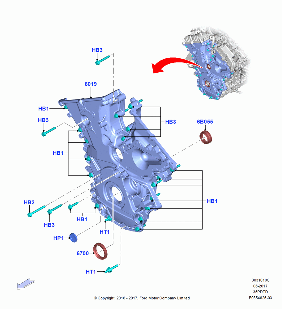 10C - Timing Gear Covers, 3.5L V6 GTDI; 28/OCT/2016
