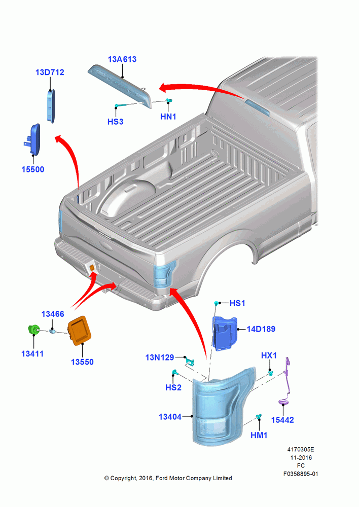 Rear Lamps, Tail lamps - Level 3