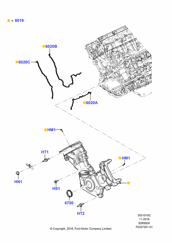 Timing Gear Covers, 6.2L 16V OHC NA V8 Gas