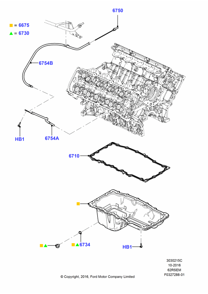 15C - Oil Pan/Oil Level Indicator, 6.2L 16V OHC NA V8 Gas; 30/JAN/2017
