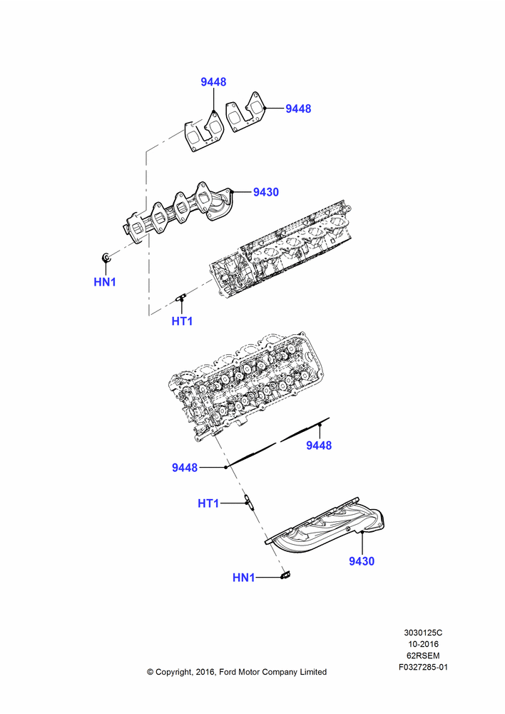 25C - Exhaust Manifold, 6.2L 16V OHC NA V8 Gas; 30/JAN/2017