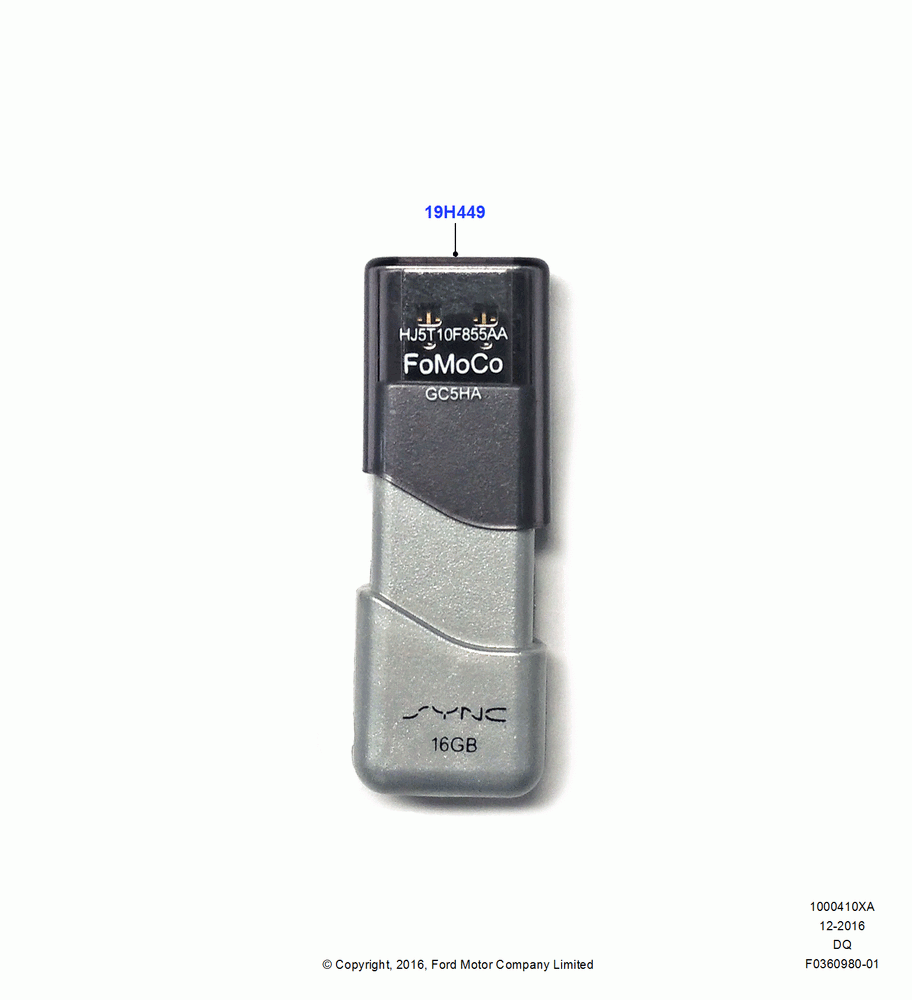 10XA - Audio Equipment - Accessory, Sync Navigation Memory Stick Up Grade, Accessory; 24/OCT/2016