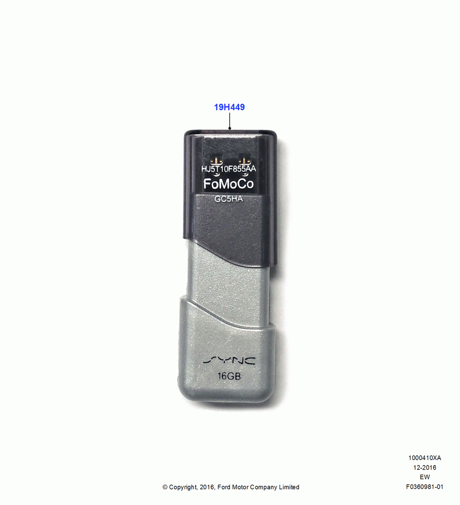 10XA - Audio Equipment - Accessory, Sync Navigation Memory Stick Up Grade, Accessory; 04/JAN/2016