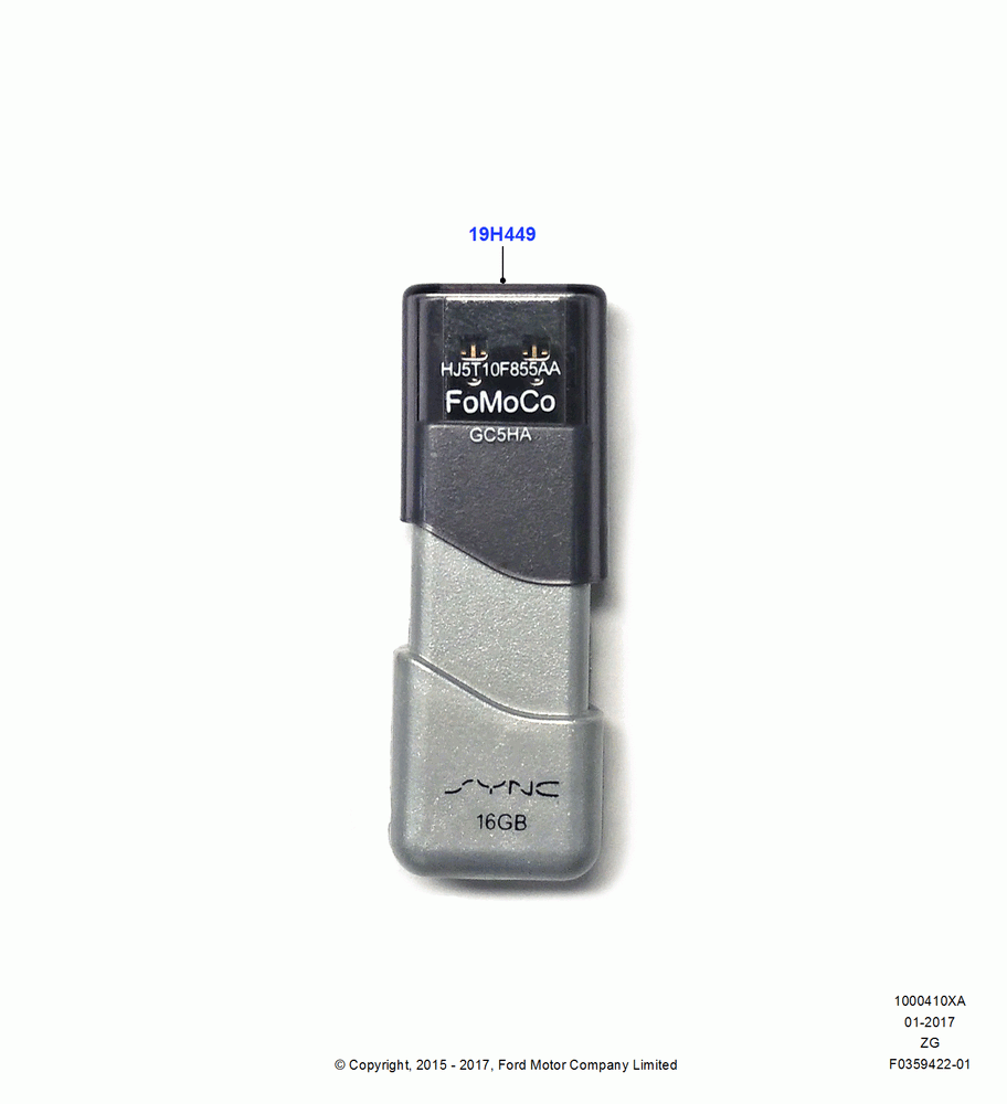 10XA - Audio Equipment - Accessory, Sync Navigation Memory Stick Up Grade, Accessory; 03/AUG/2015