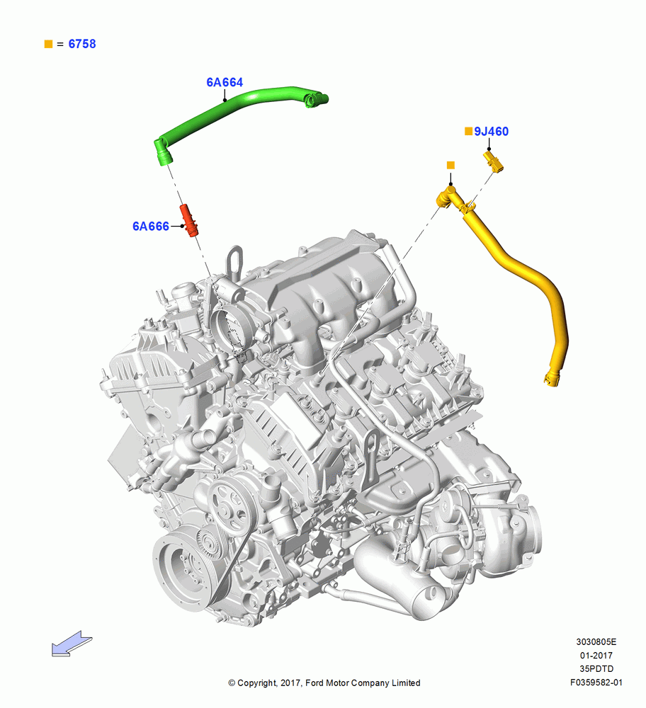 05E - Emission Control - Crankcase, 3.5L V6 GTDI; 28/OCT/2016