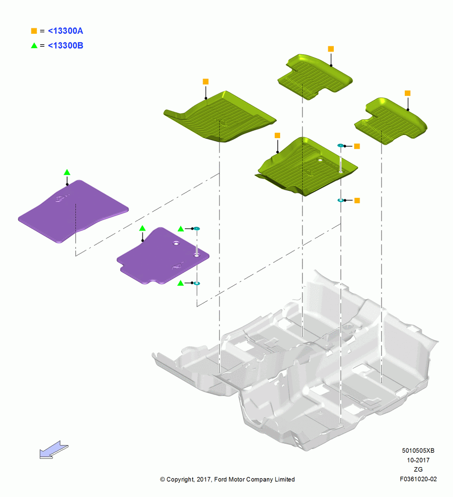 05XB - Floor Trim, North American Markets, Accessory; 02/JUN/2016