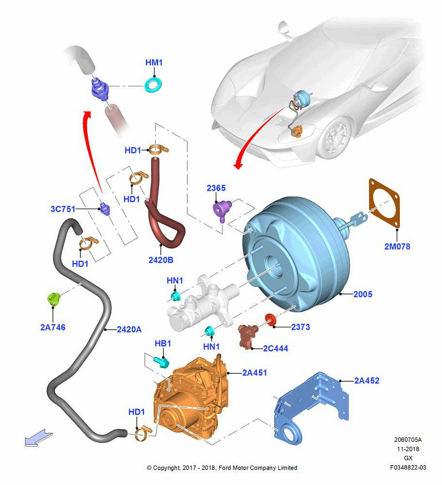 05A - Brake Booster; 28/OCT/2016-01/OCT/2018