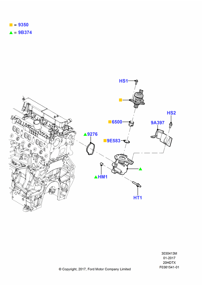 13M - Fuel Injection Pump-Engine Mounted, 2.0L EcoBoost (240PS); 06/APR/2016-04/MAY/2018