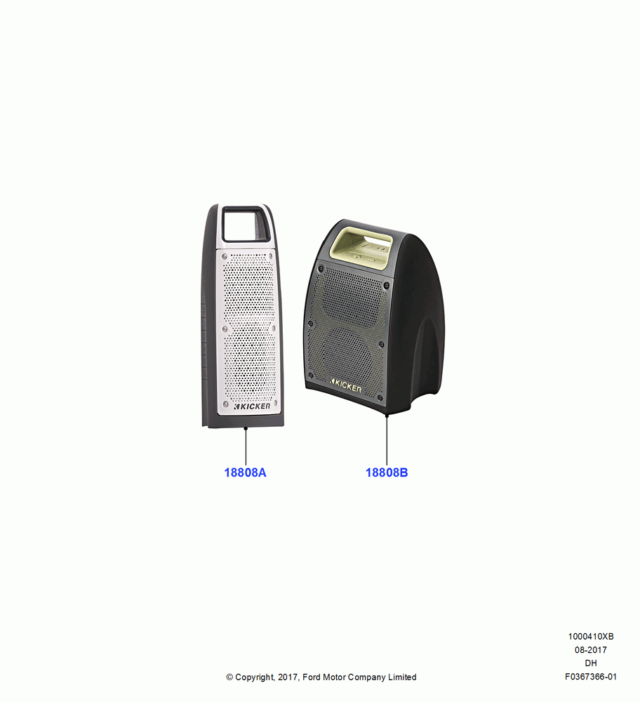 10XB - Audio Equipment - Accessory, Accessory, Bluetooth Portable Speakers; 31/JAN/2011-04/MAY/2018