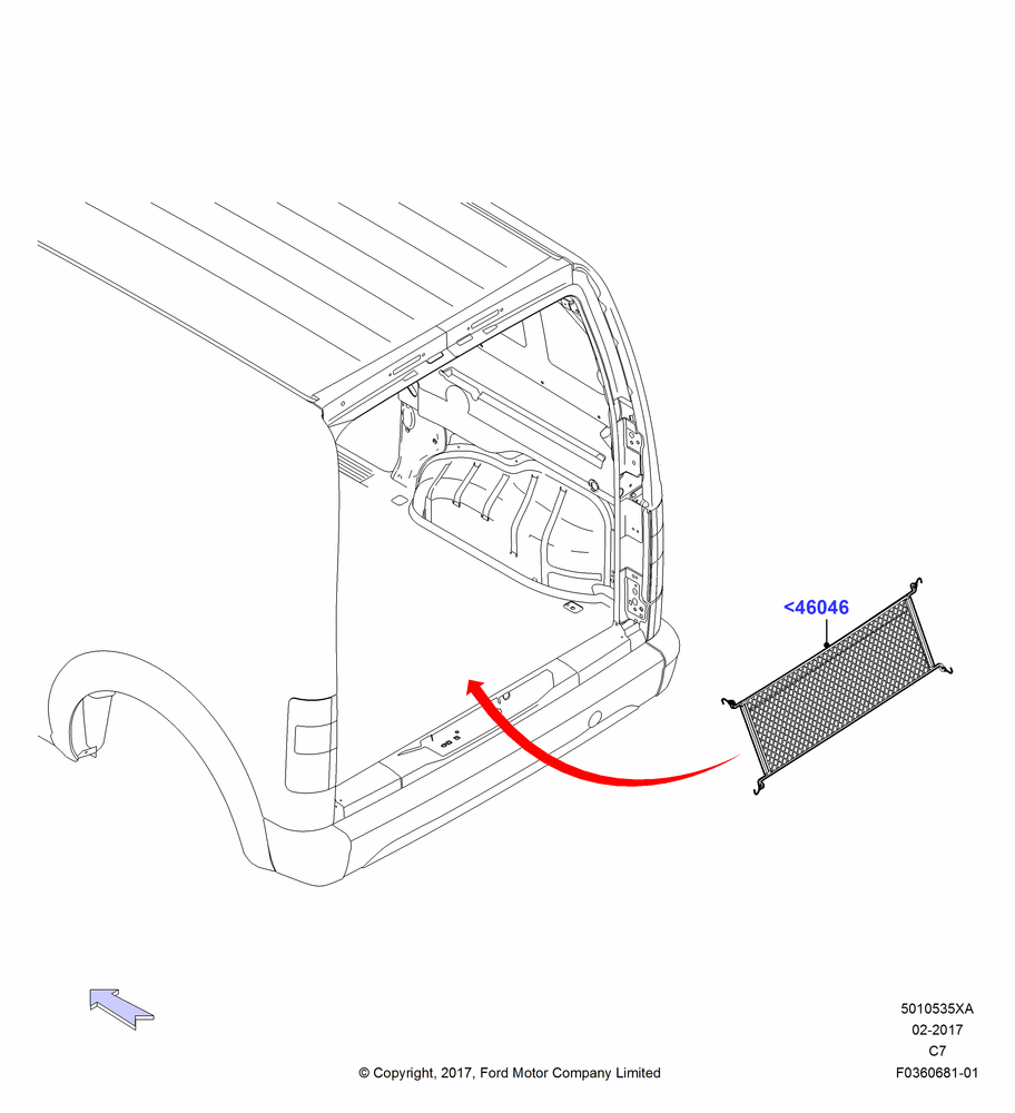 35XA - Load Compartment Trim, Accessory; 01/APR/2009