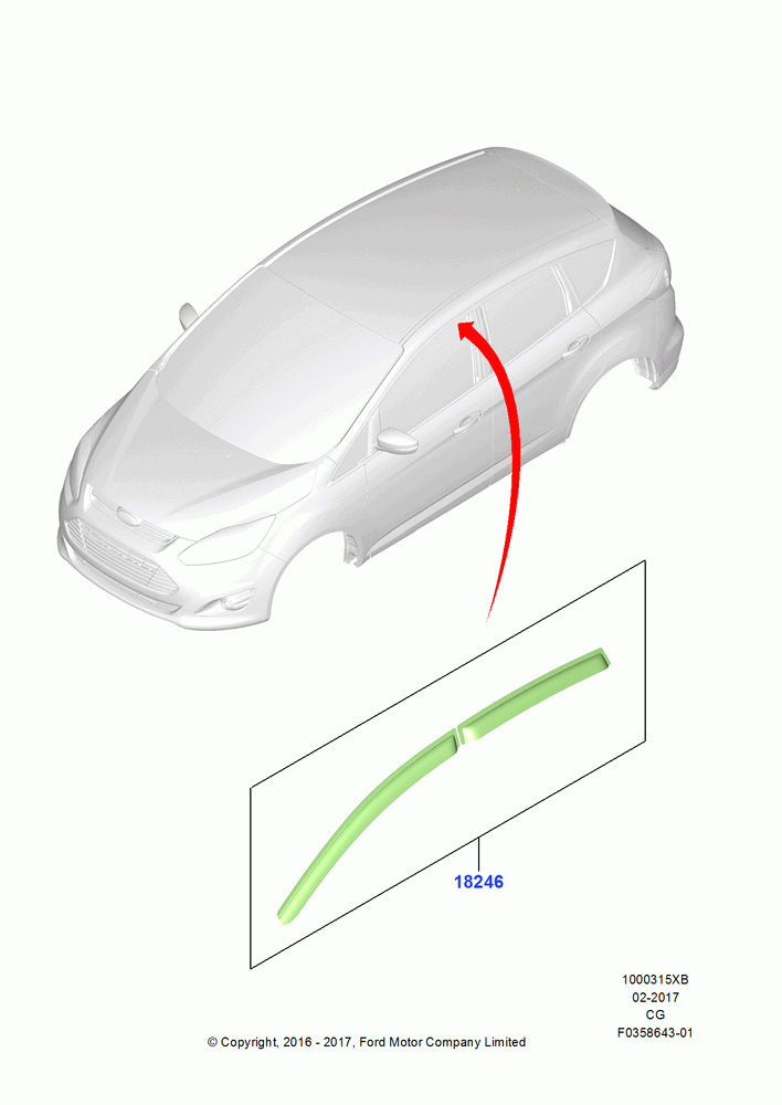 15XB - Body Dress Up Kits - Side, Accessory, Side Window Shades; 14/NOV/2016-06/SEP/2018