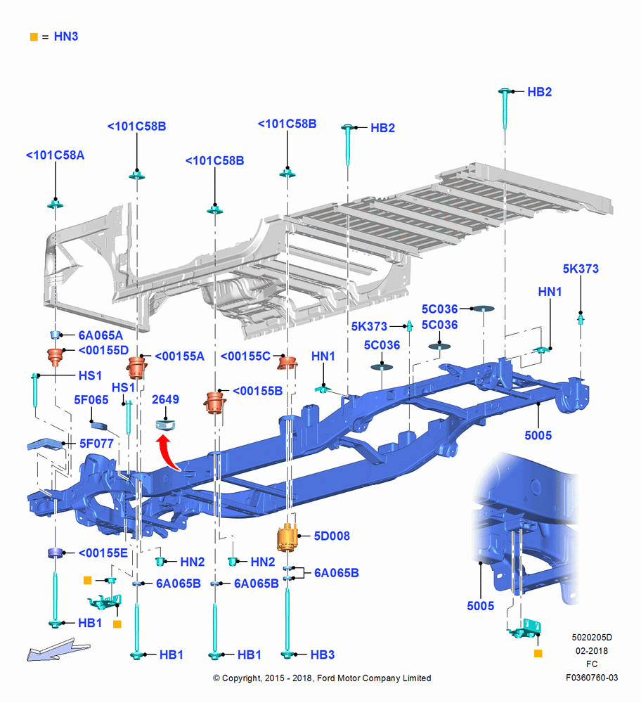 05D - Chassis Frame, Super Cab; 12/OCT/2015