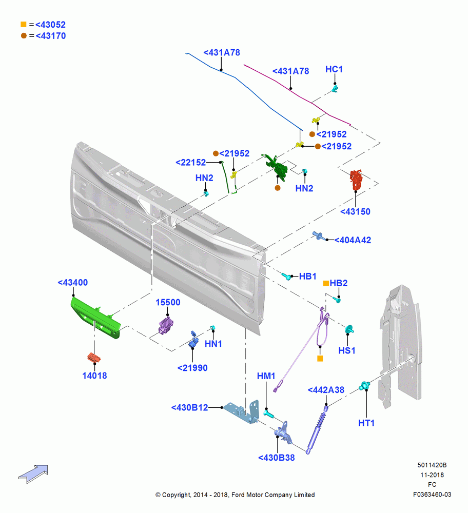20B - Luggage Compt/Tailgte Lock Controls, Power Locks W/Auto Lock - Relock; 20/OCT/2014