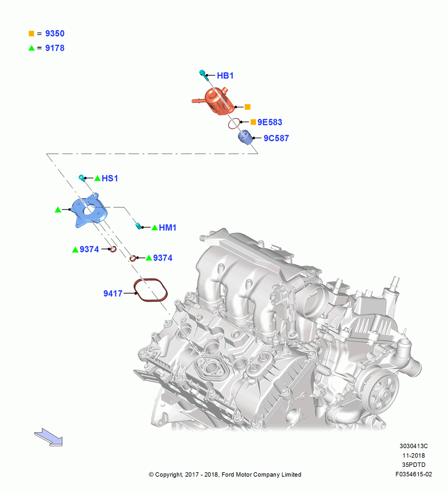 13C - Fuel Injection Pump-Engine Mounted, 3.5L V6 GTDI; 28/OCT/2016
