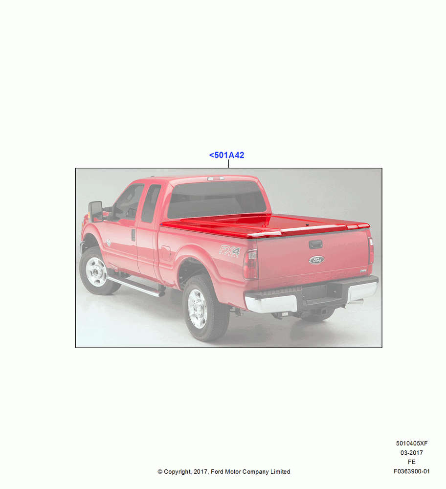 05XF - Pick Up Box/Tailgate and Tonneau, With 6 3/4' Styleside Steel Box, Accessory, Towing Capacity 33.000 GVW, Hard Painted One Piece Tonneau Covers; 11/JUL/2016
