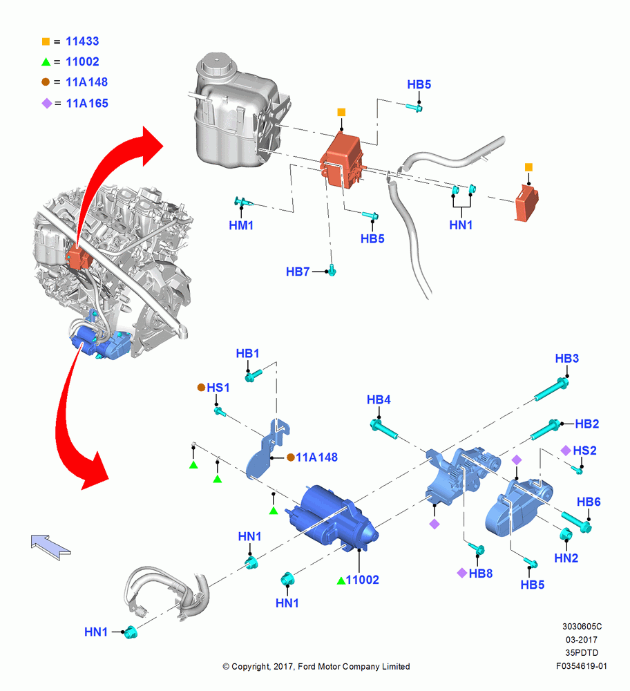 05C - Starter Motor, 3.5L V6 GTDI; 28/OCT/2016