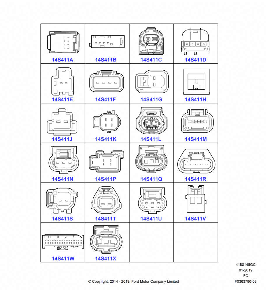 45GC - Pigtail Wiring Kits, Miscellaneous, Page C; 20/OCT/2014