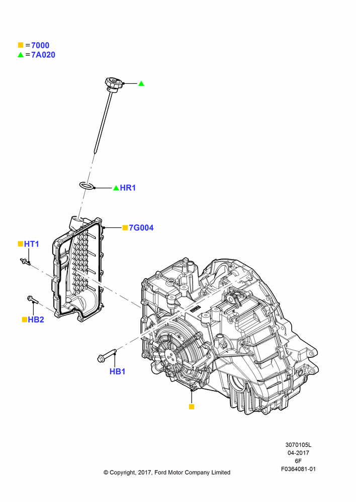 05L - Auto Trans Assy & Speedometer Drive, 6 Speed Auto Transmission 6F50, 6 Speed Auto Transmission 6F55; 10/MAY/2010