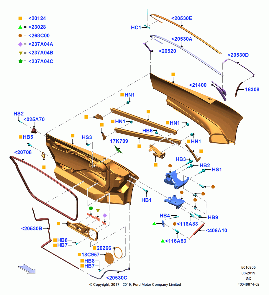 05 - Front Doors, Hinges & Weatherstrips; 28/OCT/2016