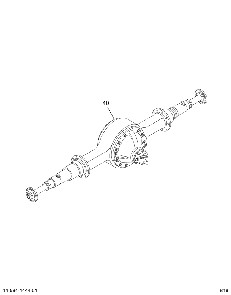 AXLE ASM,RR; 14AGR,W/INTL STL SUSP