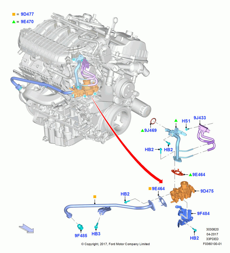 20A - Exhaust Gas Recirculation, 3.3L Duratec; 17/JUL/2017