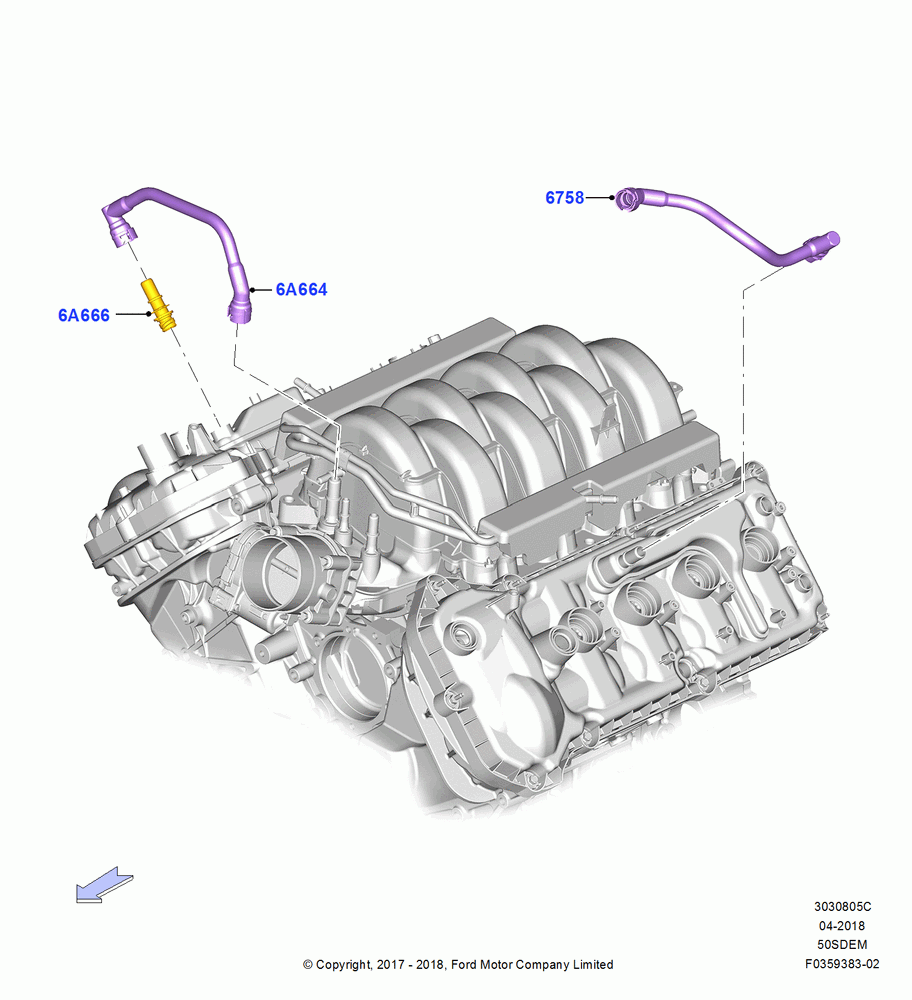05C - Emission Control - Crankcase, 5.0L Coyote; 17/JUL/2017