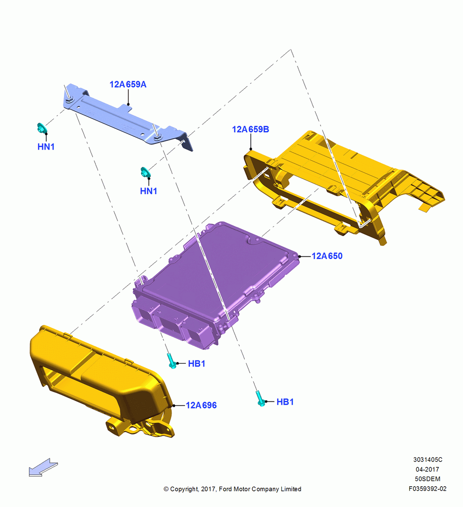 05C - Engine Modules and Sensors, 5.0L Coyote; 17/JUL/2017