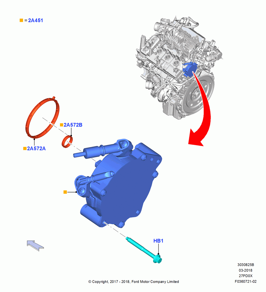25B - Vacuum Control and Air Injection, 2.7L DOHC 4V DI GT V6 GAS/FFV; 17/JUL/2017