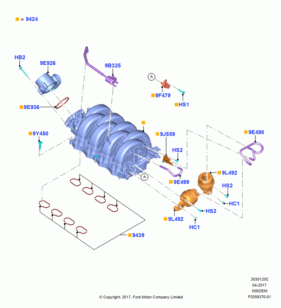 20C - Intake Manifold, 5.0L Coyote; 17/JUL/2017