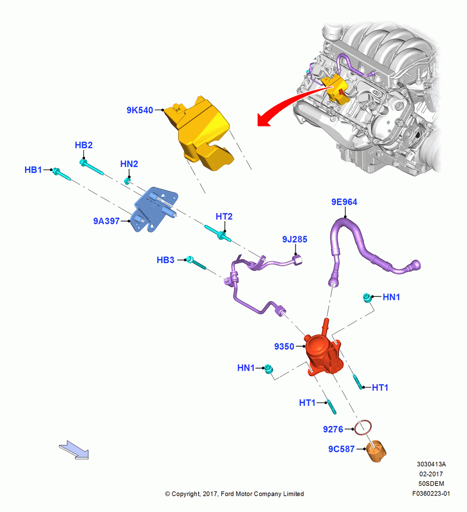 13A - Fuel Injection Pump-Engine Mounted, 5.0L Coyote; 17/JUL/2017