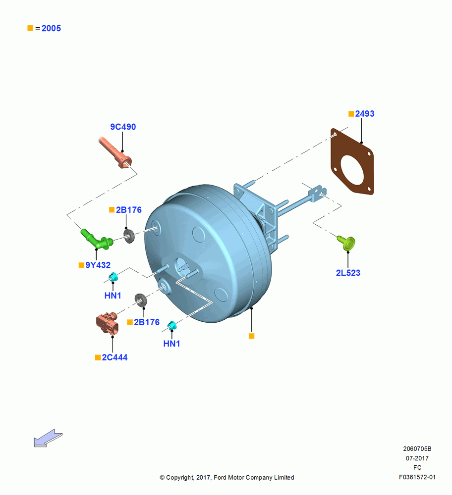05B - Brake Booster; 17/JUL/2017