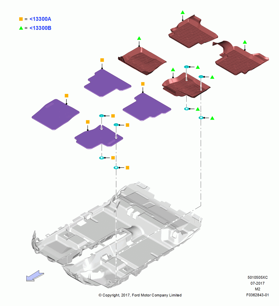 05XC - Floor Trim, Accessory; 15/JUN/2015-13/AUG/2019