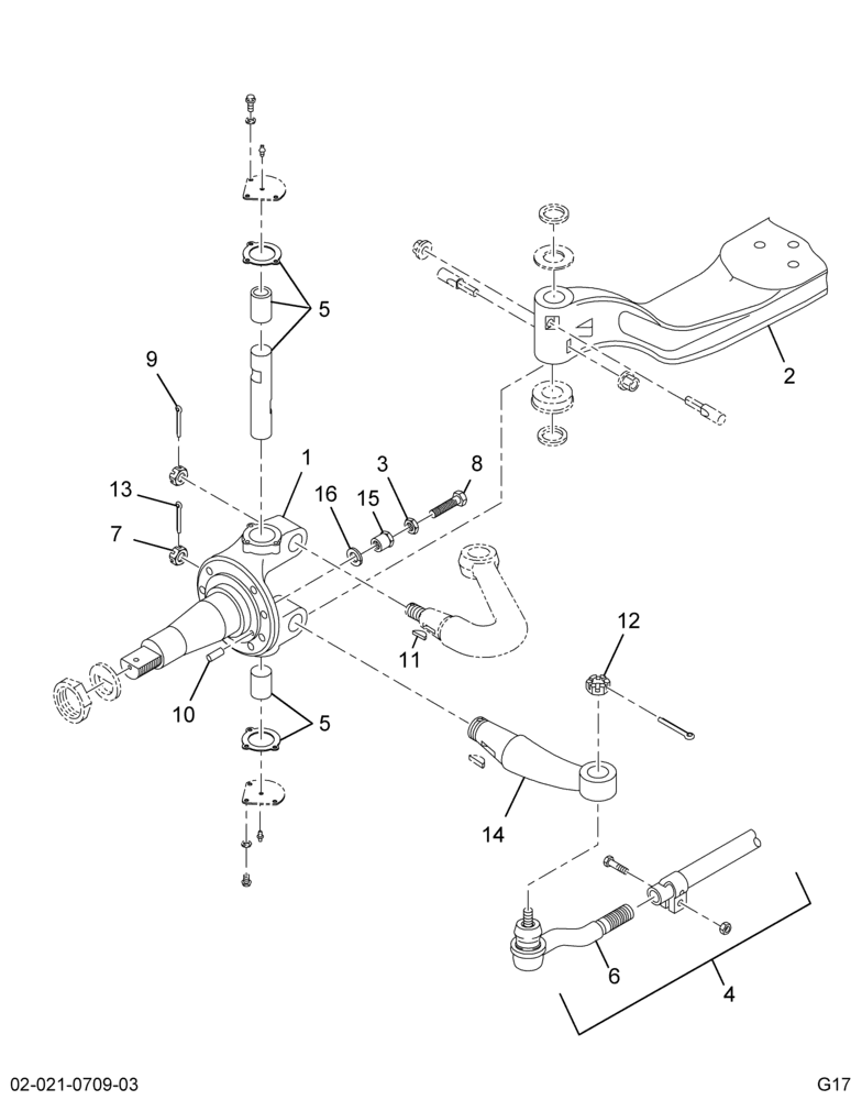 ..AXLE,FRT L/BK , 14K,MERITOR,02 (Intl. 3844644C93)