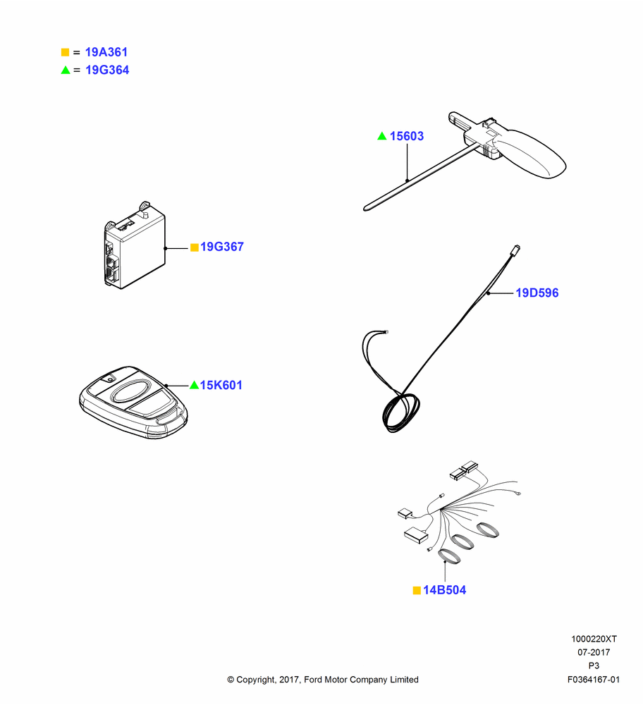 20XT - Remote Starting Kit, Accessory, Scalable, One Way; 31/OCT/2016-19/JUN/2017
