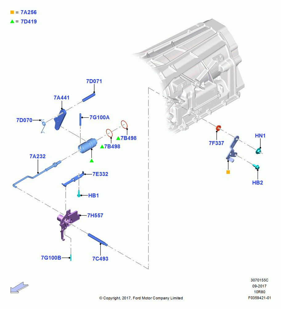 55C - Transmission Control Mechanisms, 10 Speed Auto Transmission (10R80), Electronic Automatic Gearshift; 25/SEP/2017