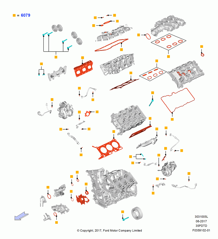 05L - Engine Gasket Kits, 3.5L V6 GTDI; 25/SEP/2017