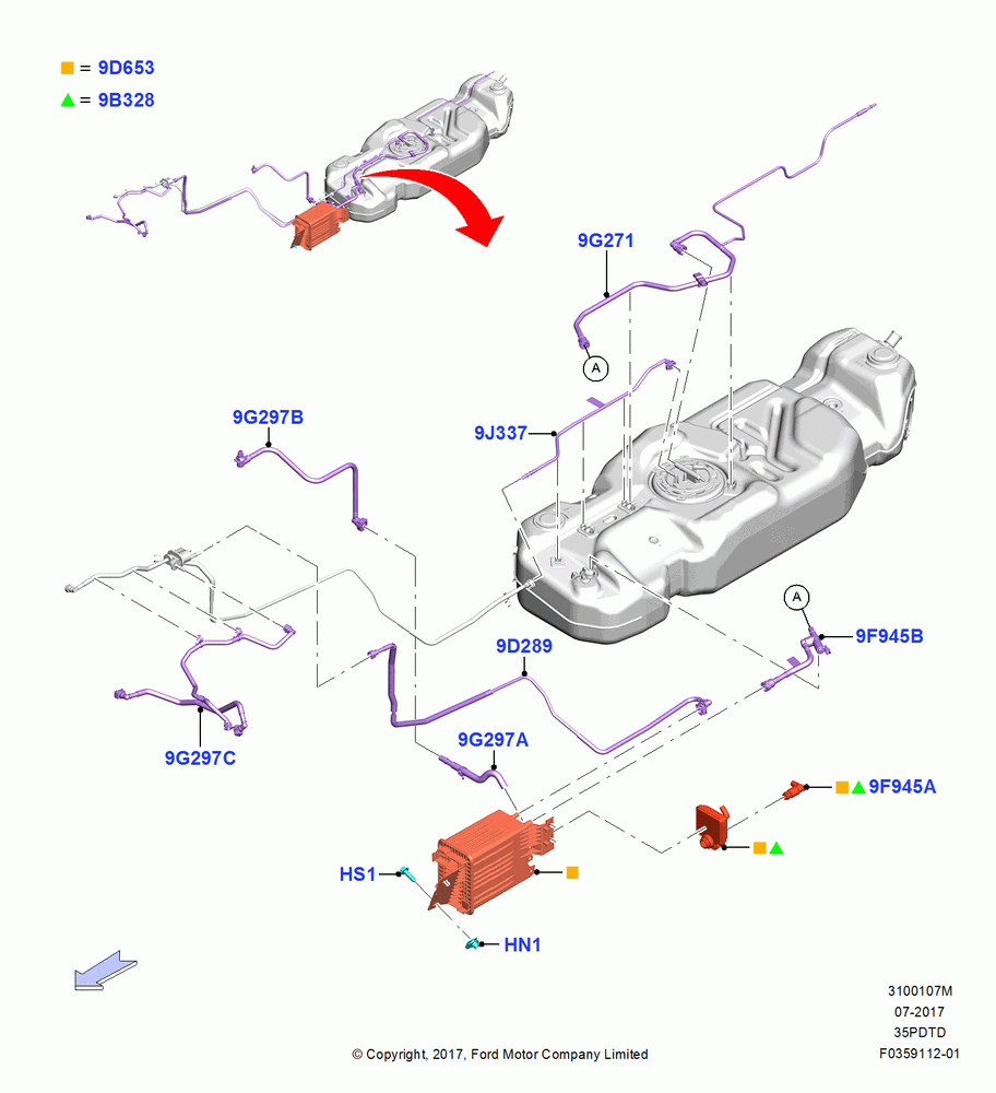 07M - Fuel Vapour System, 3.5L V6 GTDI; 25/SEP/2017