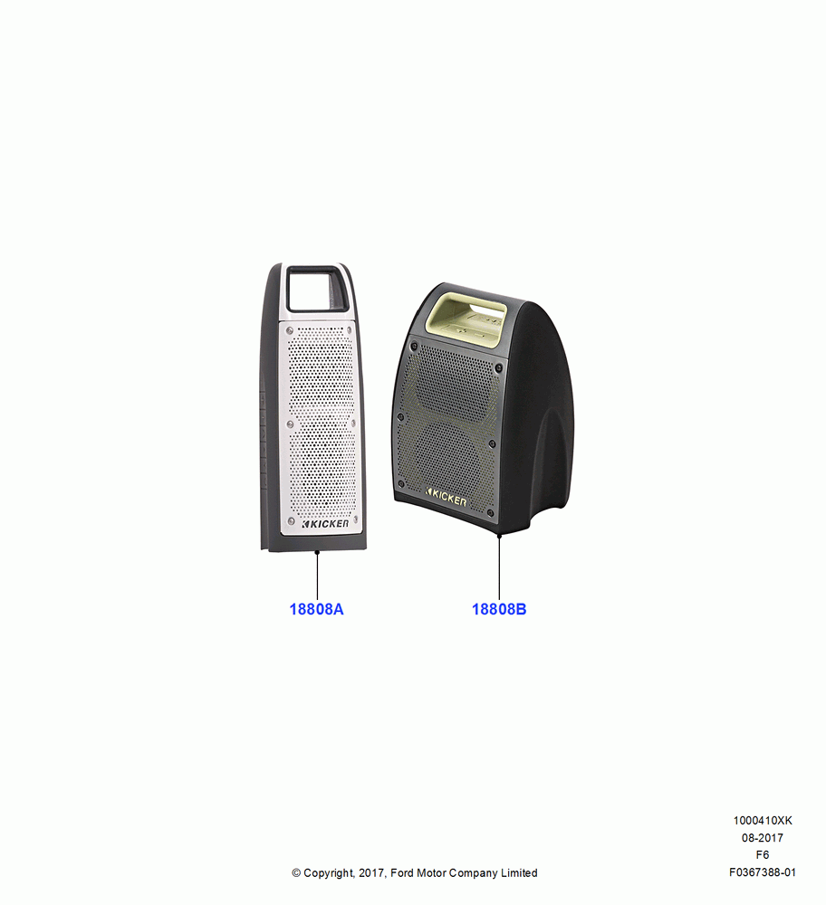 10XK - Audio Equipment - Accessory, Accessory, Bluetooth Portable Speakers; 18/AUG/2008