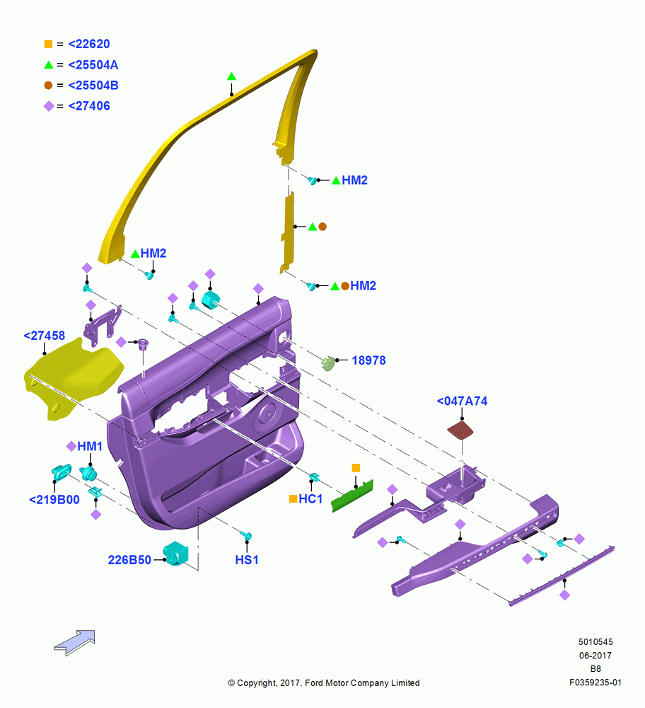 45 - Rear Door Trim Panels; 25/SEP/2017