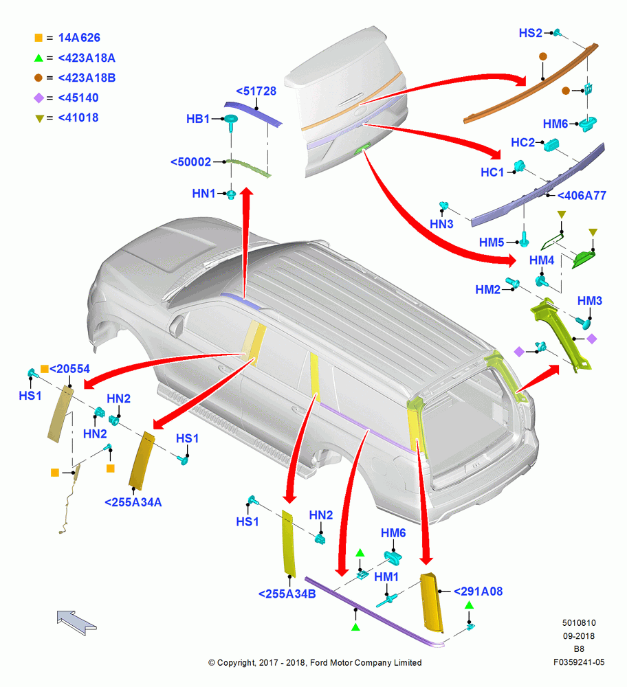 10 - Body Mouldings; 25/SEP/2017