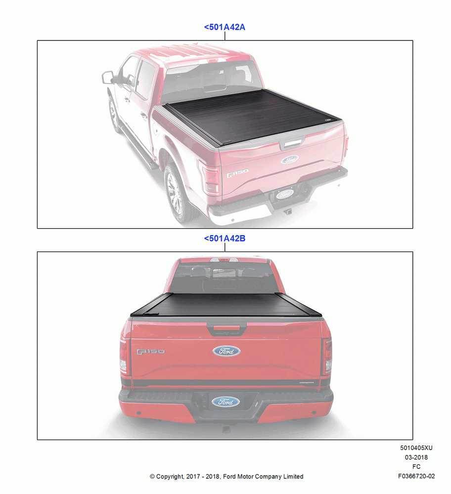 05XU - Pick Up Box/Tailgate and Tonneau, (+) North American Markets, Accessory, Reteractable Tonneau Cover; 20/OCT/2014