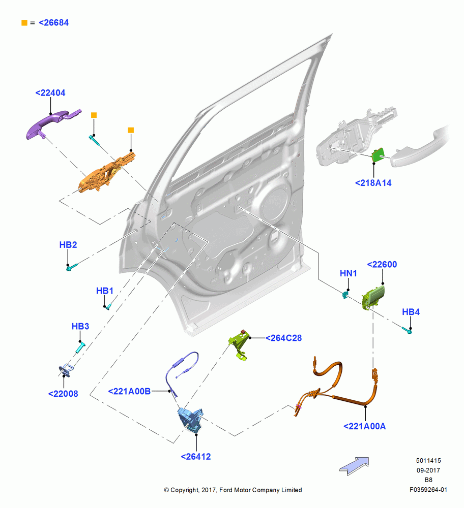 15 - Rear Door Lock Controls; 25/SEP/2017