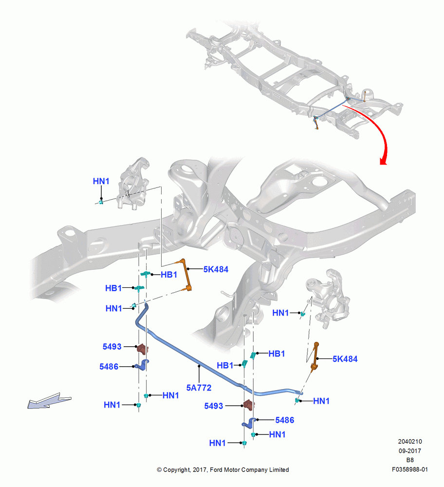 10 - Rear Cross Member & Stabilizer Bar; 25/SEP/2017